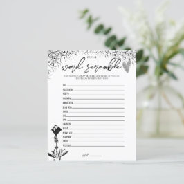 Filme Noir - Bridal Word Scramble Game