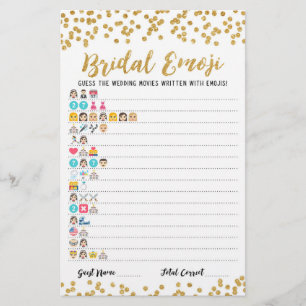 Filmes de casamento emoji com Chá de panela de Re