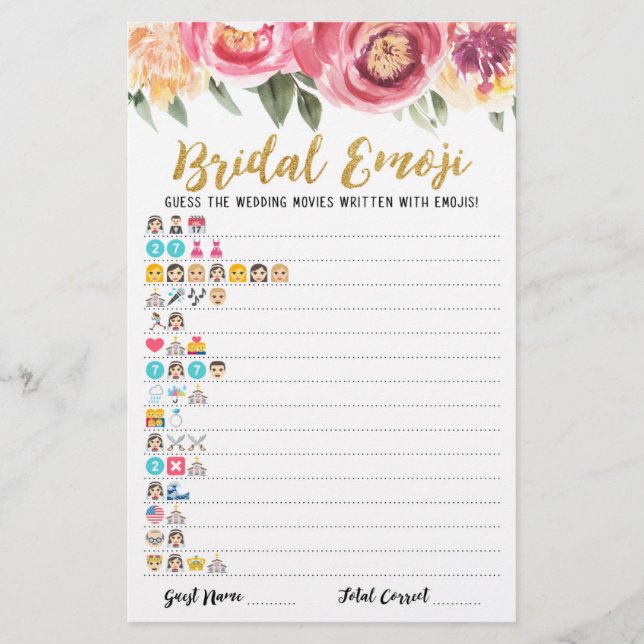 Filmes de casamento emoji com respostas Chuva de p (Frente)