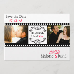 Filmstrip Salve o Cartão de Data