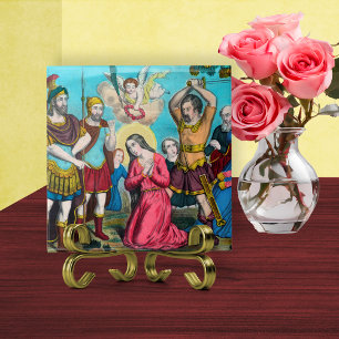 Filomena sendo decapitada