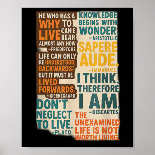 Filosofia cita Poster - Sabedoria Eterno de Gr