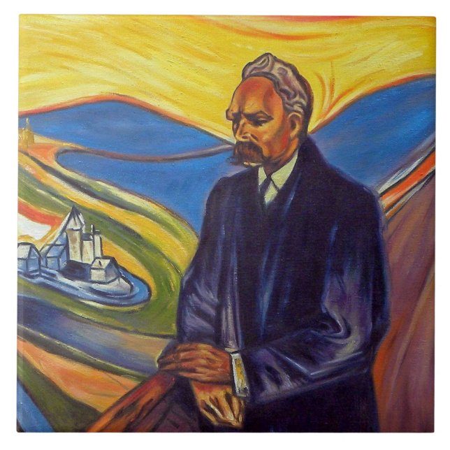 Filósofo Friedrich Nietzsche (por Edvard Munch) (Frente)