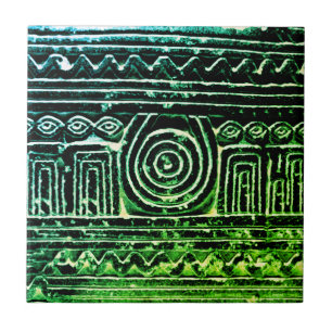 Filtro Verde de Padrão Mesopotâmico Sumeriano Anti