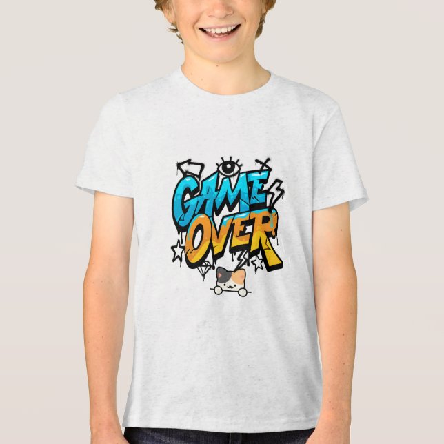 Fim de jogo & Camiseta com design de amantes de ga (Frente)