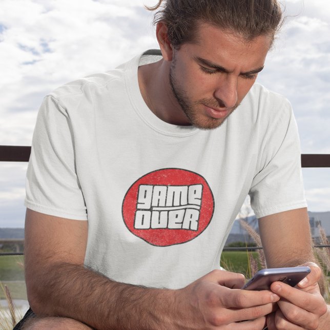 Fim de Jogo - Camiseta de Jogador de Vídeo Game (Criador carregado)