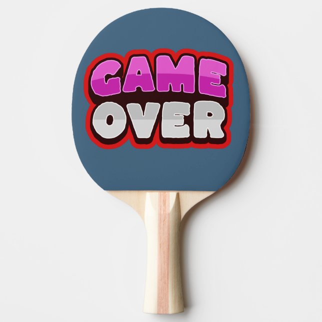FIM DE JOGO Raquete de Ping Pong (Frente)