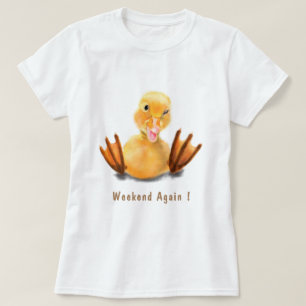 Fim De Semana De Camisa De Pato Engraçado Novament