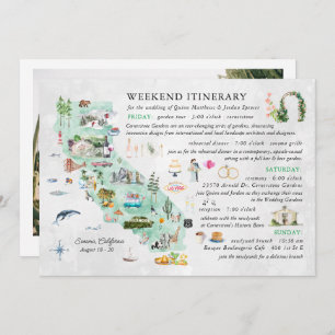 Fim de Semana do Casamento em Napa   Cartão Itiner