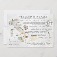 Fim de Semana do Casamento na Itália Cartão Itiner