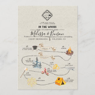 Fim de Semana do Casamento no Cartão Itinerário do