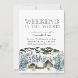 Fim de semana no mato | Convite de festas de inver