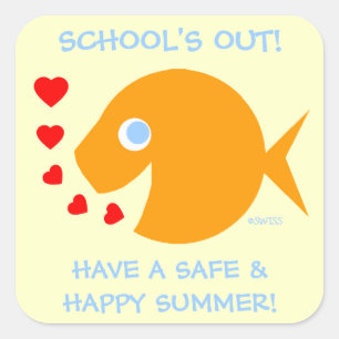 Fim do Ano Escolar de Adesivos de Professores