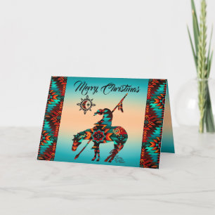 Fim Do Cartão De Feriado De Trilha Dobrada