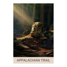 Fim do dia na Poster de Trilha Appalachian