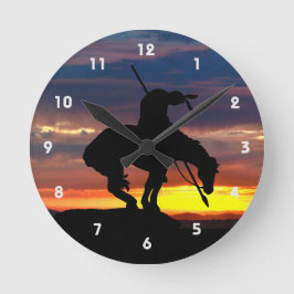 Fim do Relógio de Parede Silhueta de Trilha