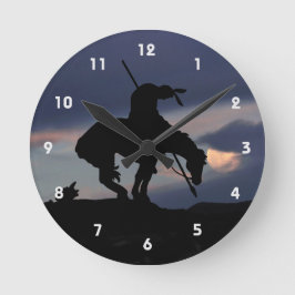 Fim do Relógio de Parede Silhueta de Trilha