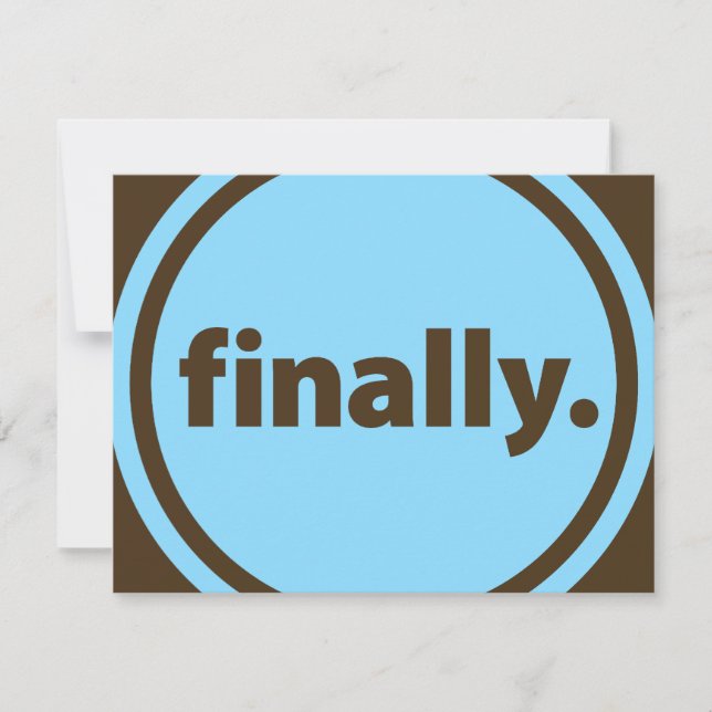 Finalmente. (Frente)