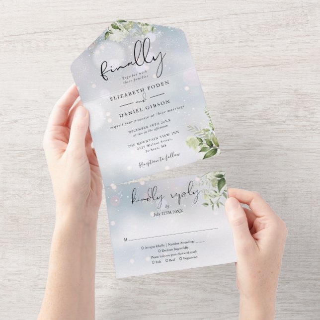 Finalmente Casamento Floral de Inverno com Vegetaç (Tearaway)