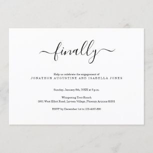 Finalmente Convite à Festa de noivado