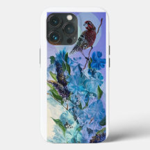 Finch e capas de iphone das flores