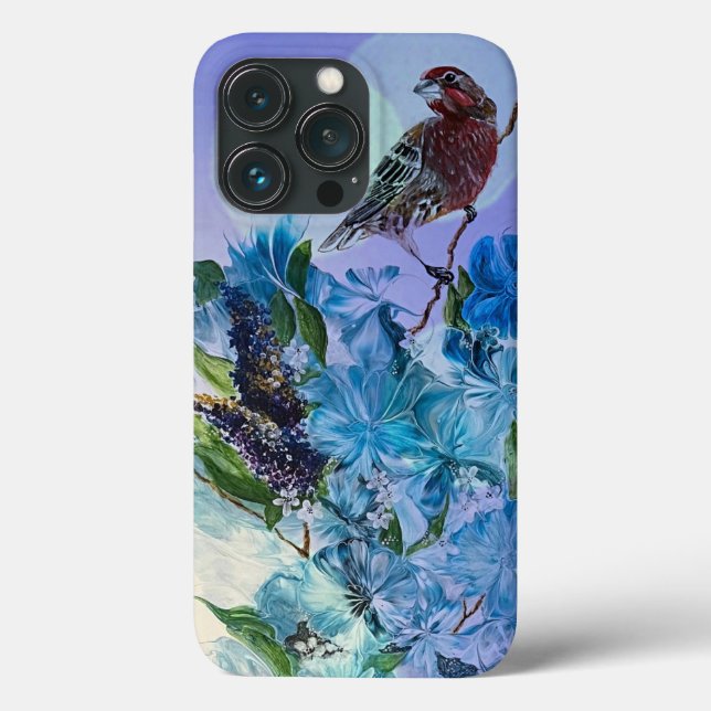 Finch e capas de iphone das flores (Verso)