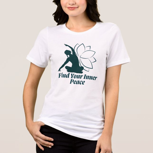 Find Your Inner Peace Yoga Quote (Frente)