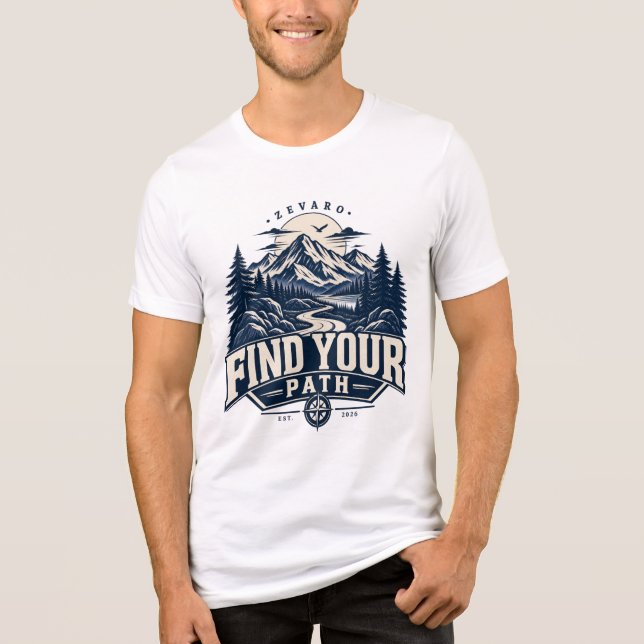 Find Your Path Mountain Adventure Vintage Outdoor (Frente)