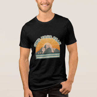 Find Your Peak – Minimal Adventure Motivational T-