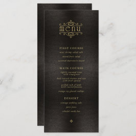 Fine Filigree Dourado Wedding Menu V2 ID871