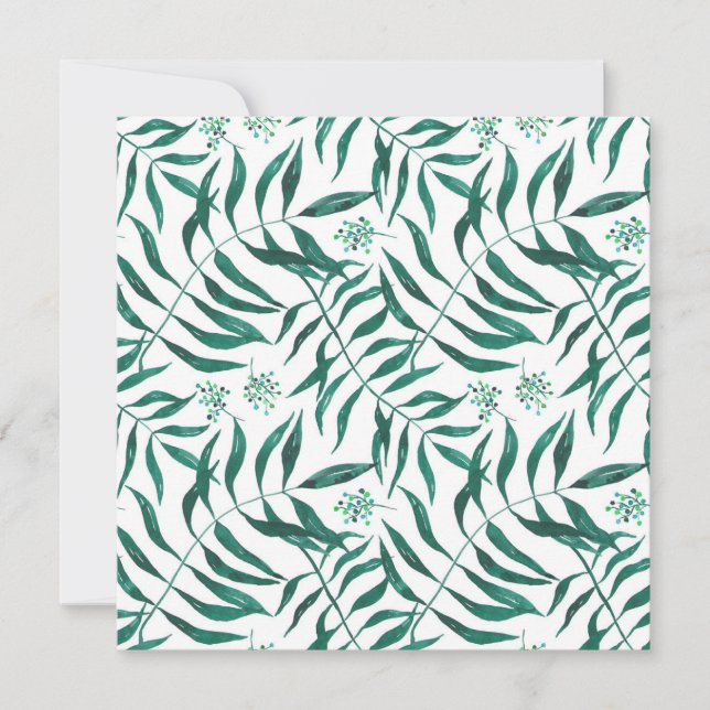 Fine Watercolor Palm Leaves (Frente)