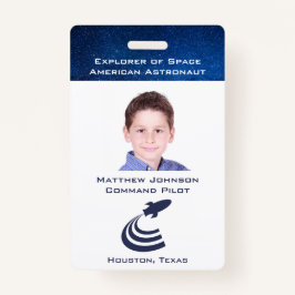 Fingir Crachá de astronauta para crianças personal