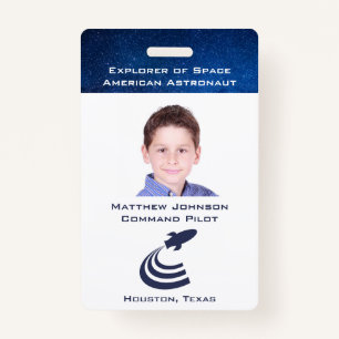 Fingir Crachá de astronauta para crianças personal