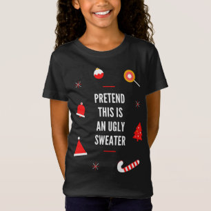 Fingir Que É Um Suéter Feio, Adulto Engraçado Chri