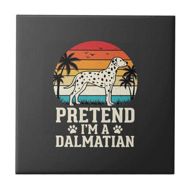Fingir Que Sou Um Cão Dalmatas Retro (Frente)