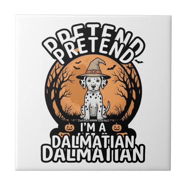 Finja que eu sou um cão dálmata de Halloween (Frente)