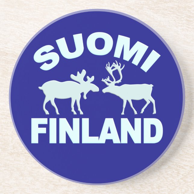 Finlândia Moose & Reindeer porta copos (Frente)