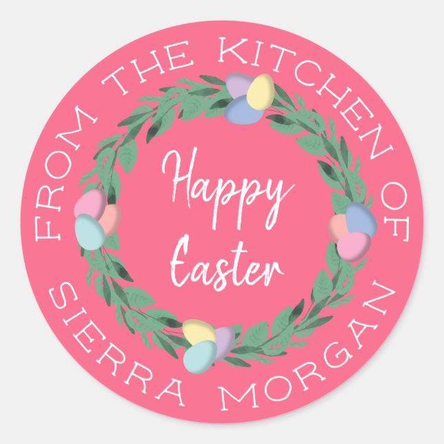 Fio De Ovos De Páscoa Da Etiqueta De Tratamentos (Frente)