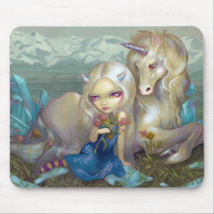 "Fiona e o unicórnio" Mousepad