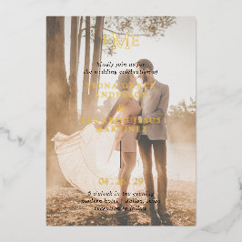 Fiona Foto Bold Monograma Moderno Casamento