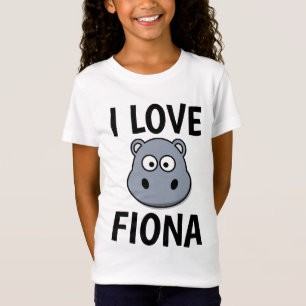 FIONA HIPPO T-Shirts, EU AMO Camisetas FIONA Kids