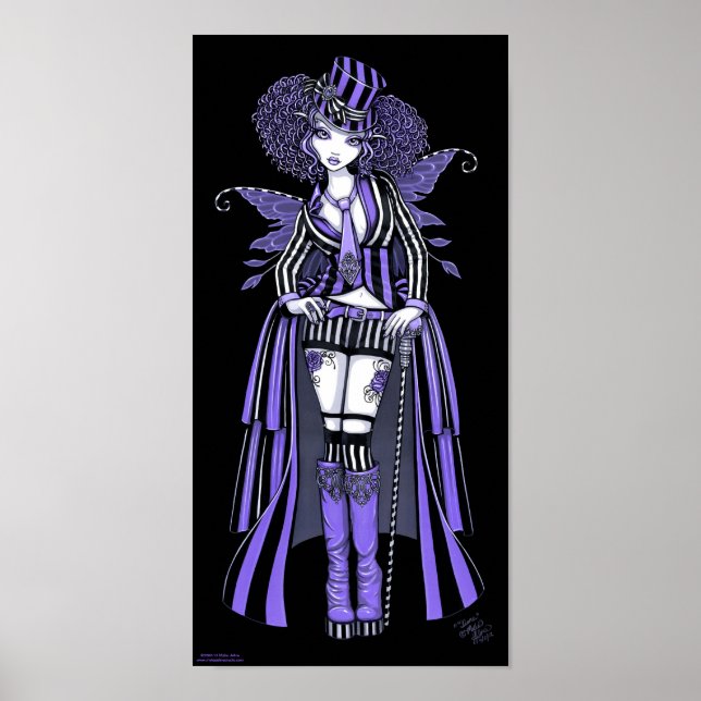 Fiona Purple Gothic Couture Fairy Poster (Frente)