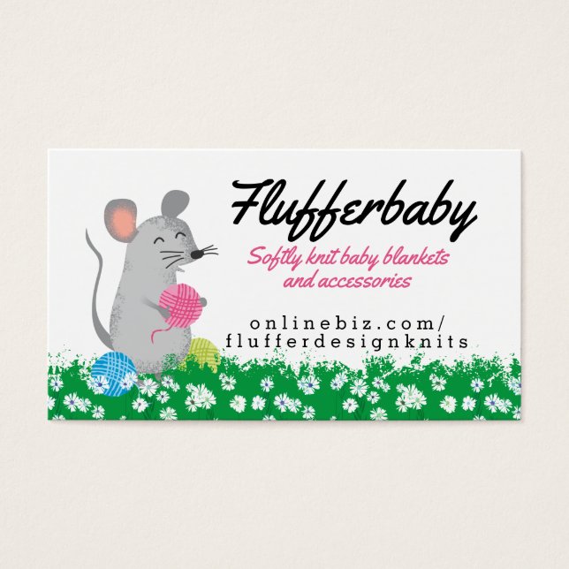 Fios de tricô de crochê de rato, de forma cúbica,  (Frente)