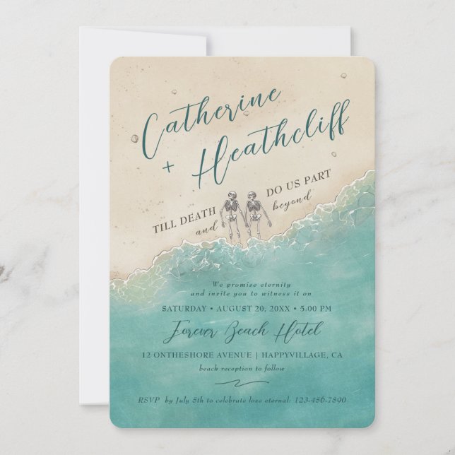 Fique Aqui Para Sempre Com Seu Convite De Casament (Frente)