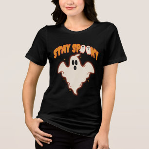 Fique Assustador Fantasma Halloween Fofo Retro Boo