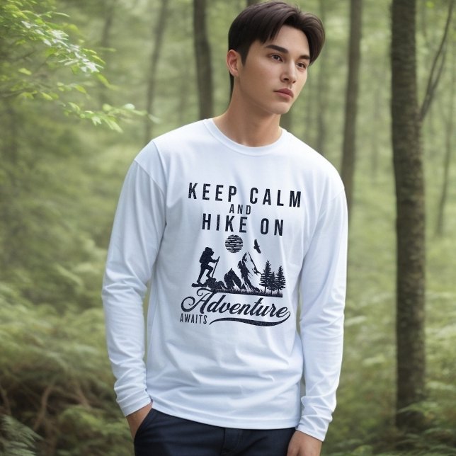 Fique Calmo E Caminhe Na Camisa T (Criador carregado)