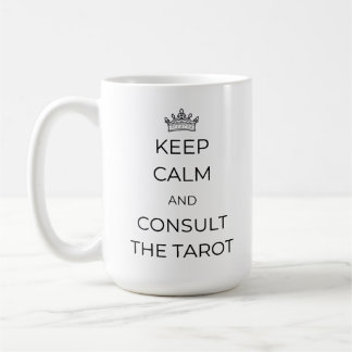 Fique calmo e consulte a caneca do Tarot