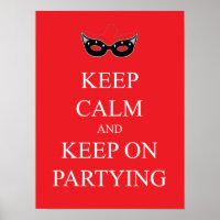 Fique calmo e continue a festejar Poster