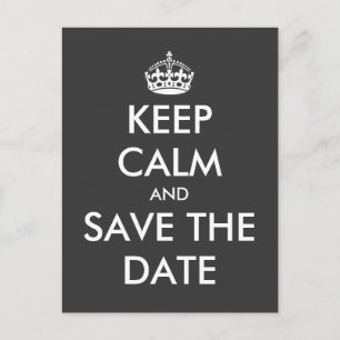 Fique calmo e salve o cartão postal   Casamento