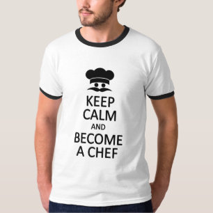 Fique calmo e se torne uma camisa de chef